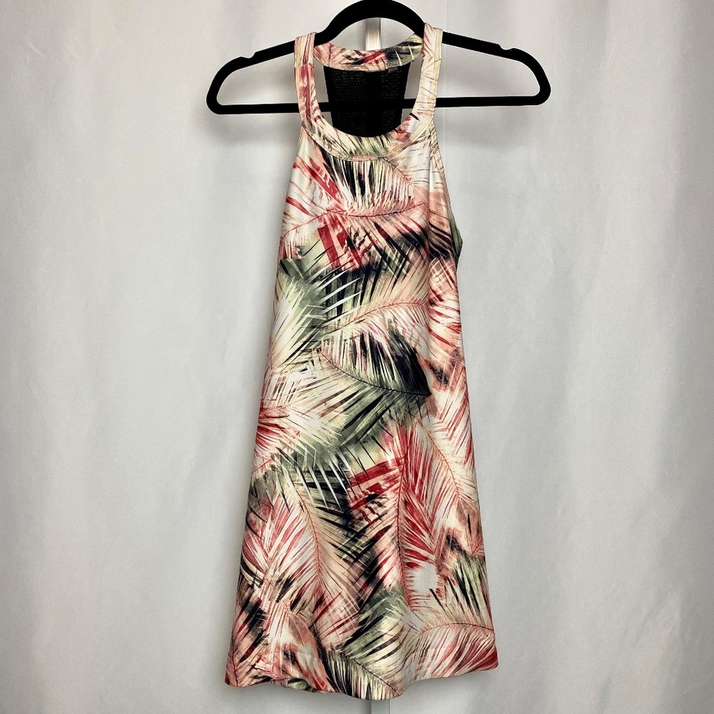 Nanette Lepore Womenʻs Palm Leaf Print Racerback A-line Dress XS